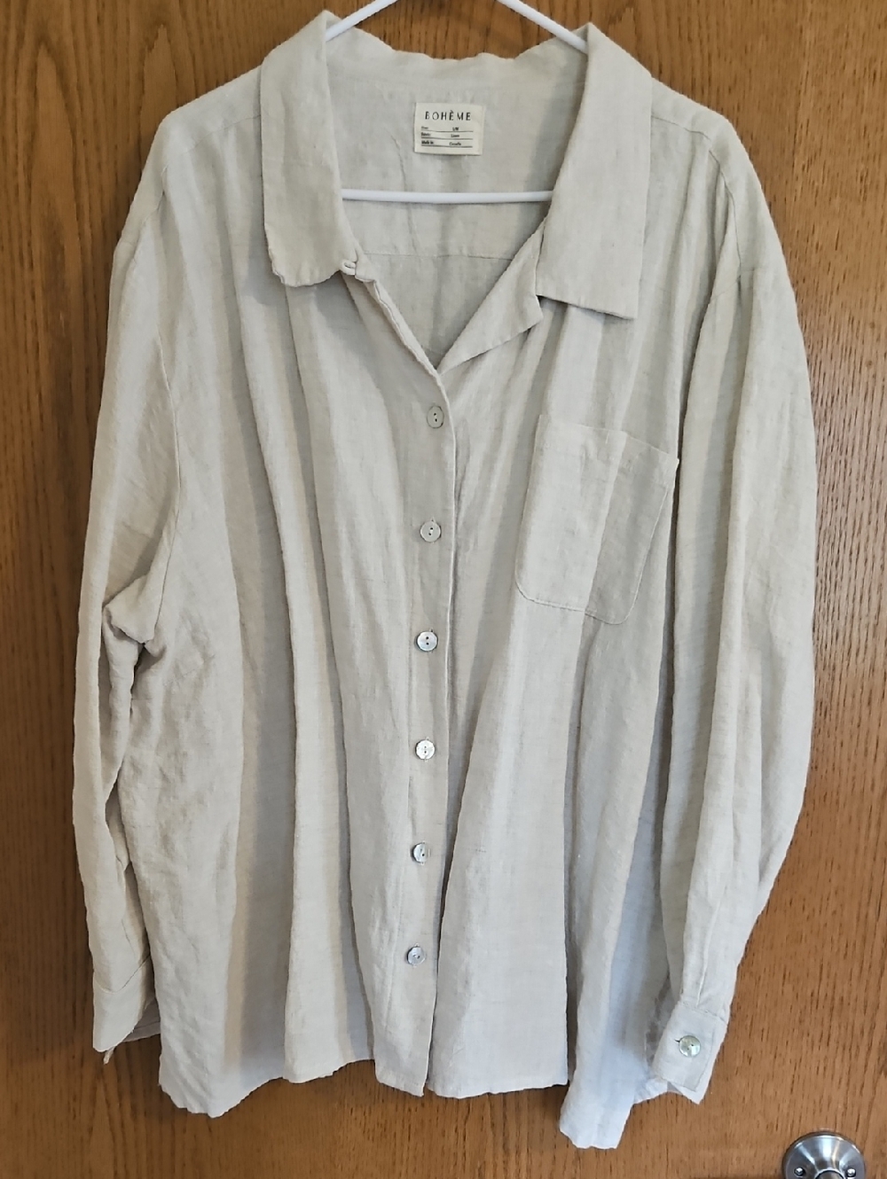BOHEME Oxford Shirt In Oat